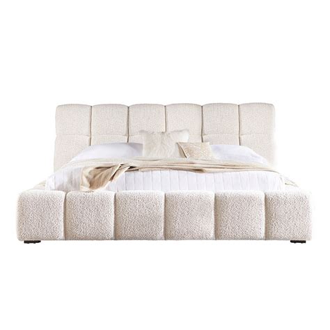 river house metal panel bed|Escape Fluffy River Rock Upholstered Panel Bedroom Set.